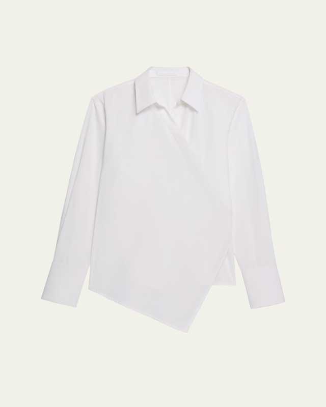 Long-Sleeve Wrap Shirt
